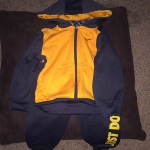 Baby Nike hoodie and Nike jogger set